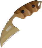 Hardcore Hardware Australia LFK-01 Gen 2 Dark Earth G10 K340 Serrated Fixed Blade Knife LFK01SDE