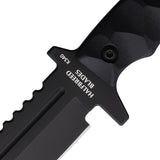 Halfbreed Blades Large Infantry Gen 2 Black G10 K340 Fixed Blade Knife LIK01PG2BLK