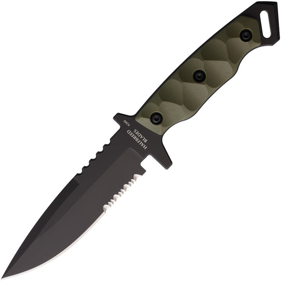 Halfbreed Blades Medium Infantry 03 Gen-2 OD Green G10 Bohler K340 Fixed Blade Knife 03PSG2OD