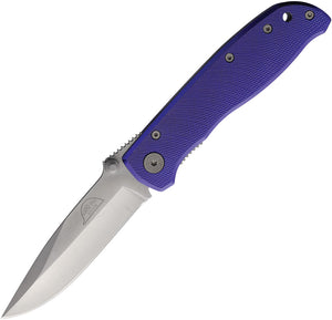 Hard Hat Lockback Purple Aluminum Folding Stainless Pocket Knife 822PU