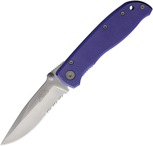 Hard Hat Lockback Purple Aluminum Folding Stainless Pocket Knife 823PU