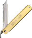 Higonokami Folder Brass Folding Blue Paper Steel Pocket Knife O11L