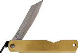 Higonokami Warikomi Rat Brass Folding Blue Paper Steel Pocket Knife ZOD06