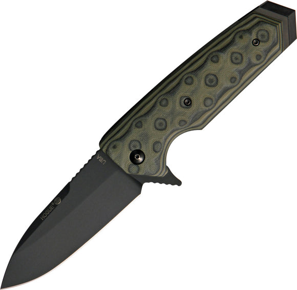 Hogue EX-02 Extreme Series Linerlock Green G10 154CM Spear Folding Knife 34218