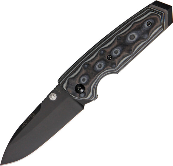 Hogue EX-02 Extreme Series Black Spear Linerlock Gray G10 Folding Knife 34279