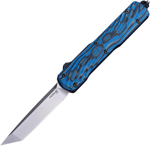 Hogue Automatic Counterstrike Knife OTF Blue & Black G10 G-Mascus CPM-20CV Tanto Blade 34863
