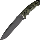 Hogue Tactical A2 Tool Green G10 Gun-Kote G-Mascus Fixed Blade Knife 35158