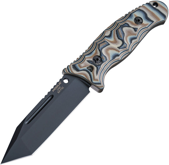 Hogue EX-F02 Fixed Tanto Stainless Blade Dark Earth G10 Handle Knife 35247