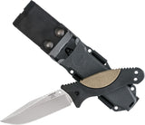 Hogue EX-F02 Black & Flat Dark Earth 154CM Fixed Blade Knife w/ Sheath 35273