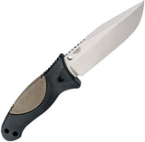 Hogue EX-F02 Black & Flat Dark Earth 154CM Fixed Blade Knife w/ Sheath 35273