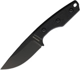 Hopian Morrow Black Canvas Micarta 14C28N Sandvik Fixed Blade Knife KFK0611