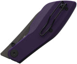 Hopian Periodic Linerlock Purple G10 Folding D2 Steel Sheepsfoot Pocket Knife KZ2722