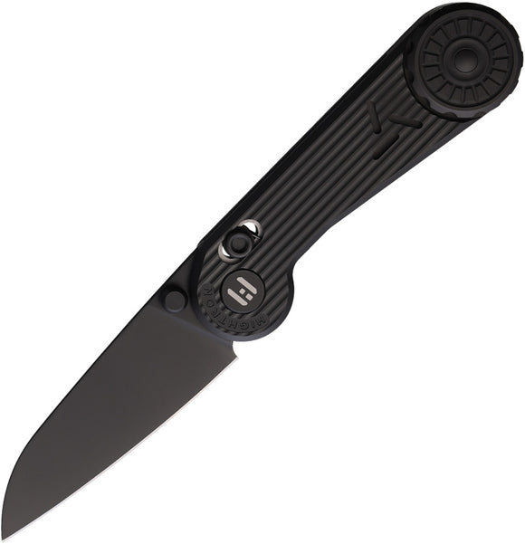 HIGHTRON Edgeplay Axis Lock Black Titanium Folding Bohler M390 Knife K001BLK