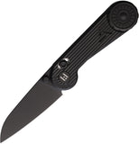 HIGHTRON Edgeplay Axis Lock Black Titanium Folding Bohler M390 Knife K001BLK
