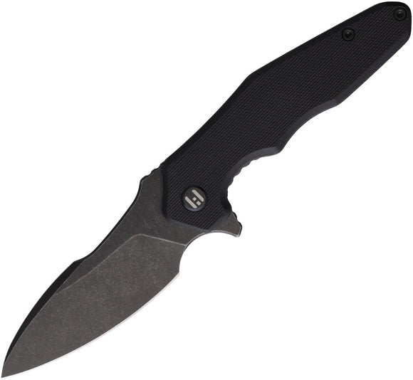 HIGHTRON Mini Ventura Linerlock Blackout G10 Folding D2 Steel Pocket Knife K05BLKBS