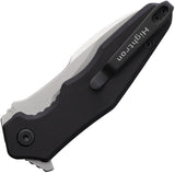 HIGHTRON Mini Ventura Linerlock Black G10 Folding D2 Steel Pocket Knife K05BLKS