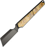 HIGHTRON TIE Triangle Slip Joint Gold Timascus Folding M390 Pocket Knife T01MG