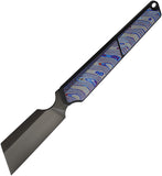HIGHTRON TIE Triangle Slip Joint Blue Timascus Folding M390 Pocket Knife T01ZM