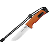 HX Outdoors Master Survival 4 Black & Orange TPR 5Cr15MoV Fixed Blade Knife TD21C