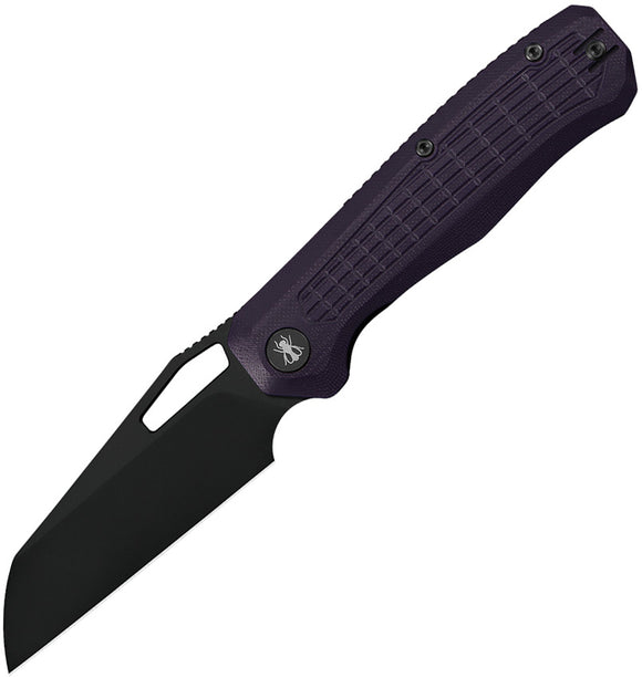 Ironfly Syperfly Linerlock Purple G10 Folding 14C28N Sandvik Pocket Knife VF03PL