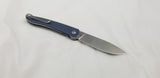 CJRB Ria Linerlock Blue-Gray G10 Folding Sandvik 12C27 Pocket Knife 1917GYC