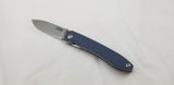 CJRB Ria Linerlock Blue-Gray G10 Folding Sandvik 12C27 Pocket Knife 1917GYC