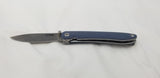 CJRB Ria Linerlock Blue-Gray G10 Folding Sandvik 12C27 Pocket Knife 1917GYC