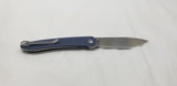 CJRB Ria Linerlock Blue-Gray G10 Folding Sandvik 12C27 Pocket Knife 1917GYC