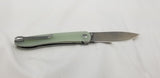 CJRB Ria Linerlock Jade G10 Folding Sandvik 12C27 Pocket Knife 1917NTG