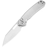 CJRB Pyrite Button Lock Gray Stainless Steel Folding AR-RPM9 Pocket Knife 1925AST