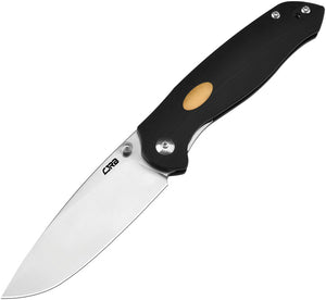 CJRB Aes Linerlock Black G10 Folding AR-RPM9 Drop Point Pocket Knife 1938BK