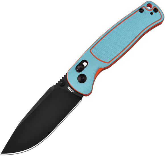 CJRB Shale Crossbar Lock Blue & Orange G10 Folding AR-RPM9 Pocket Knife 1943BBO