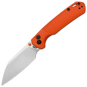 CJRB Pyrite-Lite Button Lock Orange FRN Folding AR-SFII Pocket Knife 1945OE