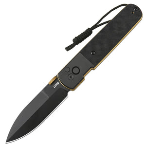 CJRB Locust Button Lock Black PVD Steel & G10 Folding AR-RPM9 Pocket Knife 1951BG