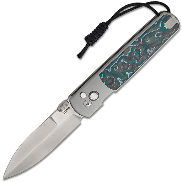 CJRB The Perfect Locust Button Lock Titanium & Arctic Carbon Fiber Folding S90V Knife 1951GFCG1