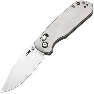 CJRB Maximal Crossbar Lock Gray Titanium Folding CPM-S90V Pocket Knife 1954GGY