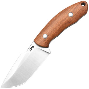 CJRB Mutt Brown Wood AR-RPM9 Fixed Blade Knife w/ Belt Sheath 1958WD