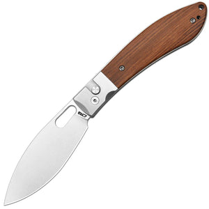 CJRB Sasaya Button Lock Wood & Steel Folding AR-RPM9 Pocket Knife 1959WD
