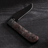 Jack Wolf Knives Bennys Clip Slip Joint Red Carbon Fiber Folding S90V Knife 54159