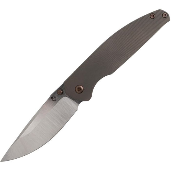 Jack Wolf Knives Tango Framelock Starburst Titanium Folding S90V Knife 54323