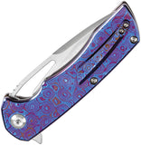 Kansept Knives Kryo Framelock Timascus Folding S35VN Pocket Knife 1001M2