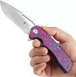 Kansept Knives Kryo Framelock Timascus Folding S35VN Pocket Knife 1001M2