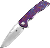 Kansept Knives Kryo Framelock Timascus Folding S35VN Pocket Knife 1001M2