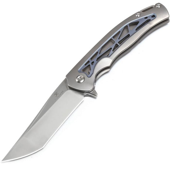 Kansept Knives Agent Framelock Titanium S35Vn Folding Knife 1004T1