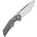 Kansept Knives Delta Framelock Gray Titanium Folding S35VN Pocket Knife 1011A1