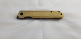 Kansept Knives Prickle Linerlock Brass Folding CPM-S35VN Pocket Knife 1012B1