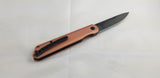 Kansept Knives Prickle Linerlock Copper Folding CPM-S35VN Pocket Knife 1012C1