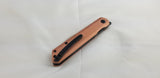 Kansept Knives Prickle Linerlock Copper Folding CPM-S35VN Pocket Knife 1012C1