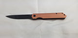 Kansept Knives Prickle Linerlock Copper Folding CPM-S35VN Pocket Knife 1012C1