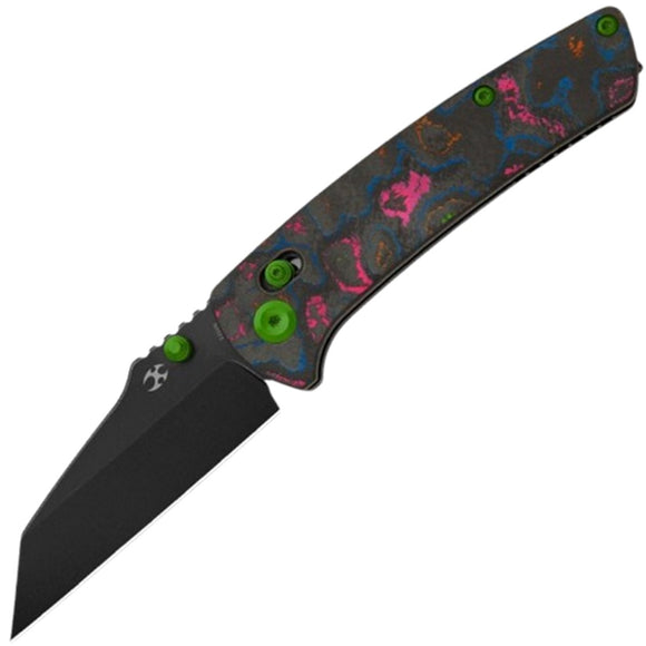 Kansept Knives Main Street Crossbar Lock 80s Carbon Fiber Folding S35VN Knife 1015M3
